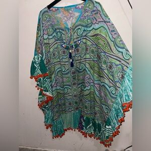 Beautiful Antica Sartoria By Giacomo Cinque artsy Mutlticolor Kaftan Dress